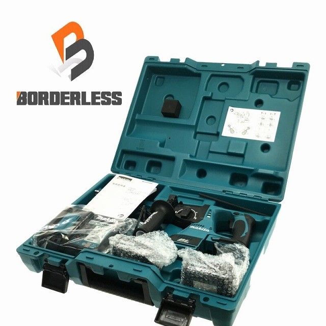makita マキタ 18V 充電式ハンマドリル HR244DRGX 青 バッテリ2個 18V6.0Ah 充電器 ケース付 ハンマードリル118444