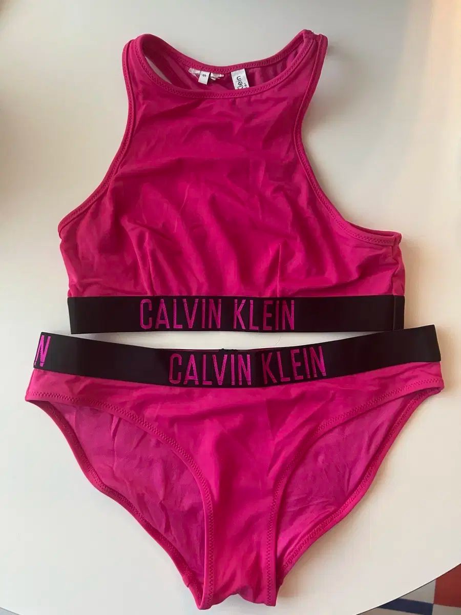 Calvin Klein CK 水着 ビキニ セット ホットピンク S