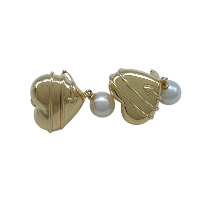 ティファニー TIFFANY＆CO ハート＆アローイヤリング イエローゴールド 750 パール ジュエリー