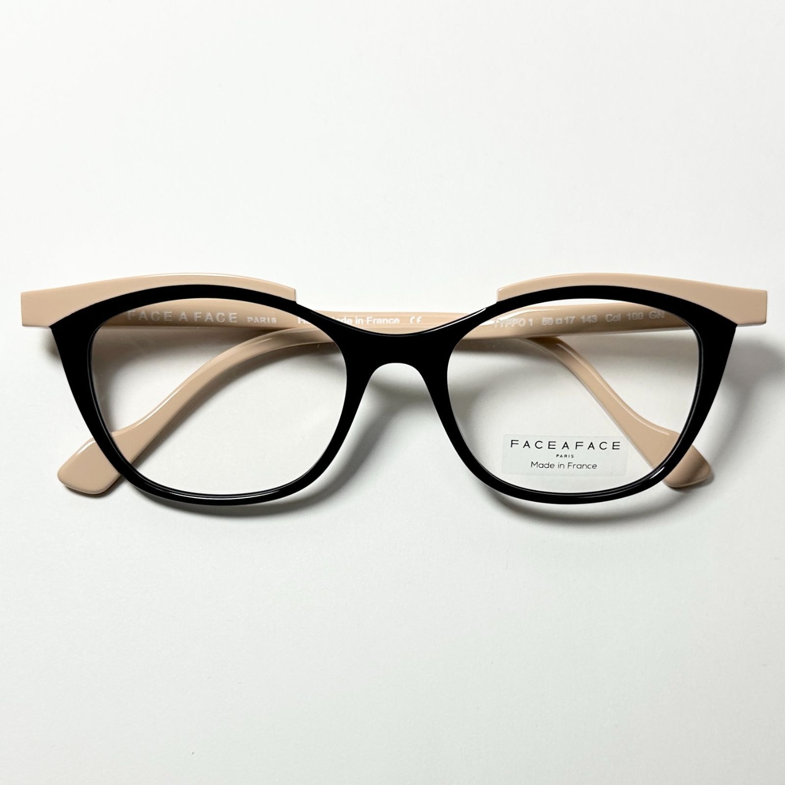 FACE A FACE メガネ |正規 |ファース ア ファース|TYPPO 1 Col 100|フレームフランス製 Frame France 純正ケース クロス付き