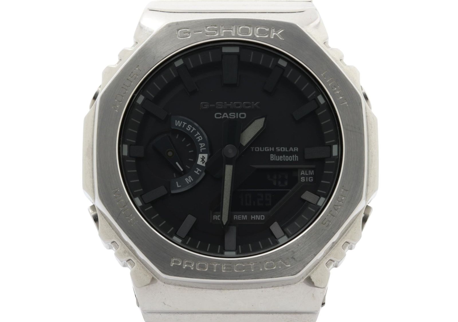 CASIO カシオ 時計 GSHOCK FULL METAL 2100 Series GMB2100D1AJF ブラック文字盤 ステンレススチール メンズ デジアナ