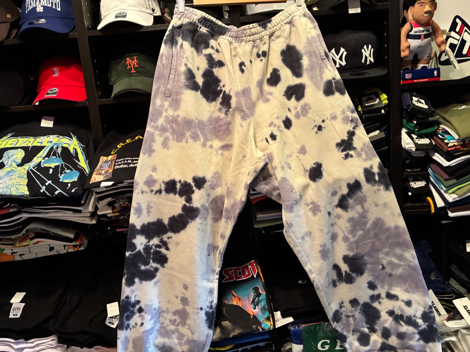 HUF TIE DYE 89 LOGO FLEECE PANT NAVY Lサイズ