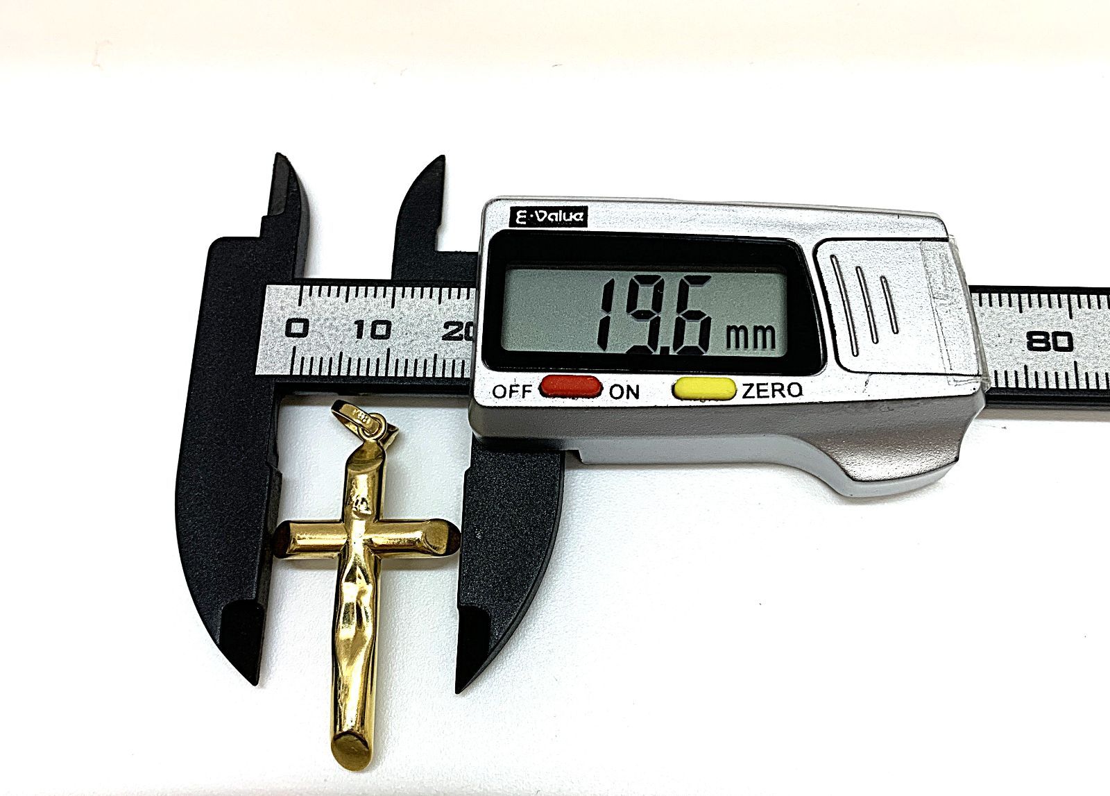 訳あり 格安》K18 クロス ペンダントトップ ネックレストップ 1.7g 