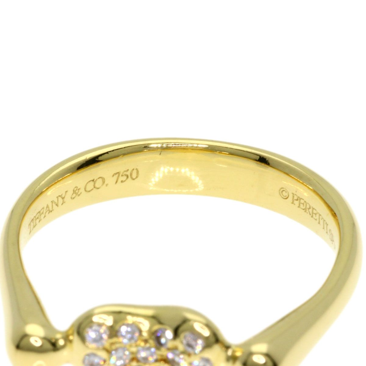 TIFFANY&Co. ティファニー ビーン ダイヤモンド リング・指輪 K18YG