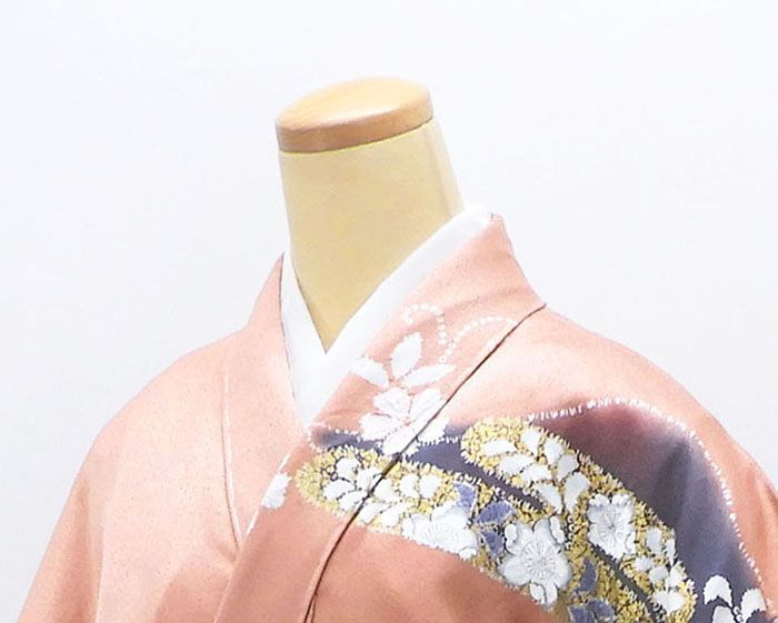 訪問着 未使用 正絹 絞り 辻が花 身丈167cm 裄丈66cm 未着用 美