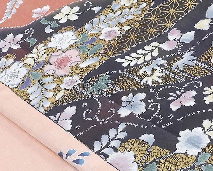 訪問着 未使用 正絹 絞り 辻が花 身丈167cm 裄丈66cm 未着用 美品 新古品 着物 結婚式 入学式 卒業式 b4221 訪問着 未使用 正絹 絞り 辻が花 身丈167cm 裄丈66cm 未着用 美品