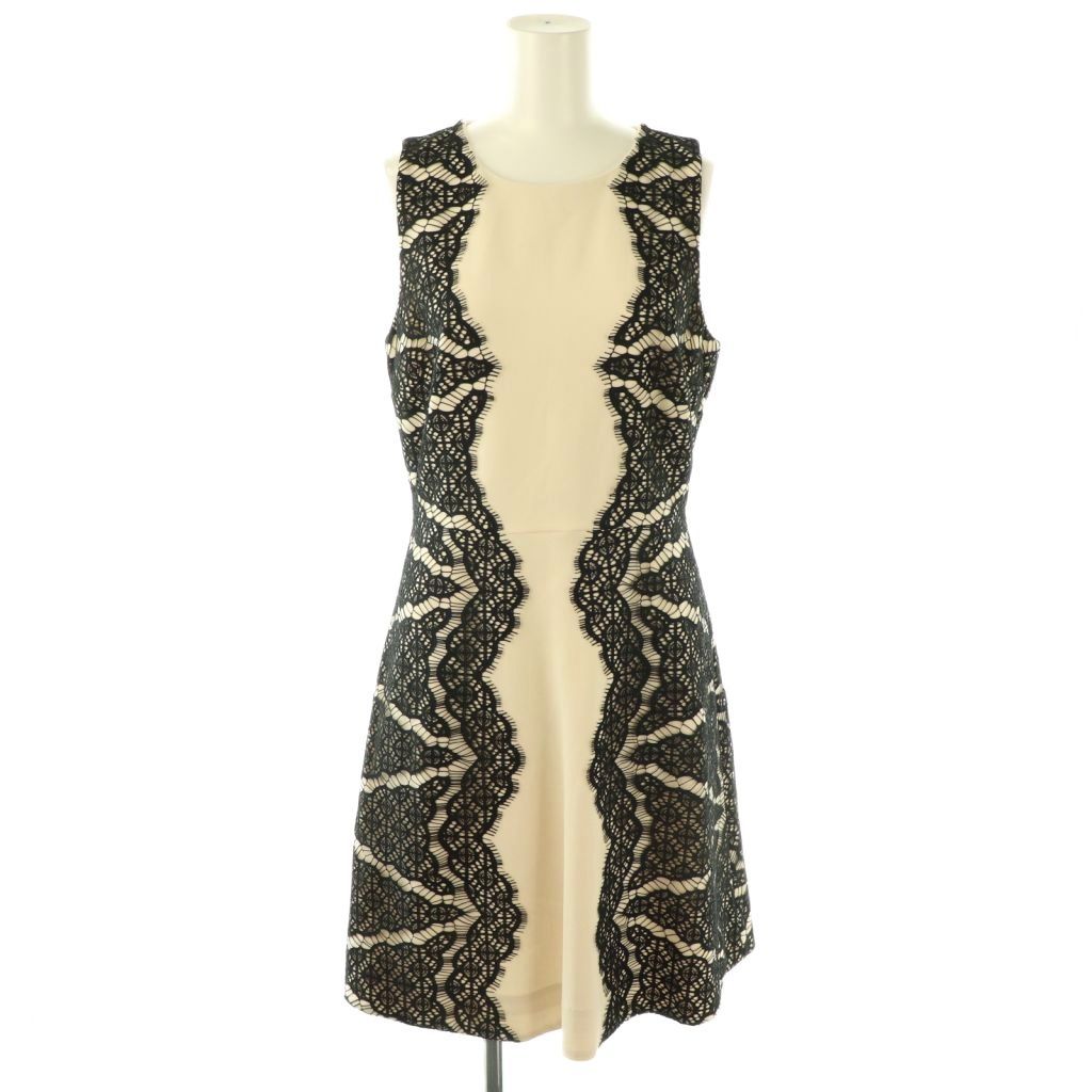 DIANE von FURSTENBERG レースノースリーブワンピース ダイアン フォン ファステンバーグ サイズ0 ジャージー ドレス ダイアン DVF ノースリーブひざ丈ワンピース DIANE von FURSTENBERG - DVF 総