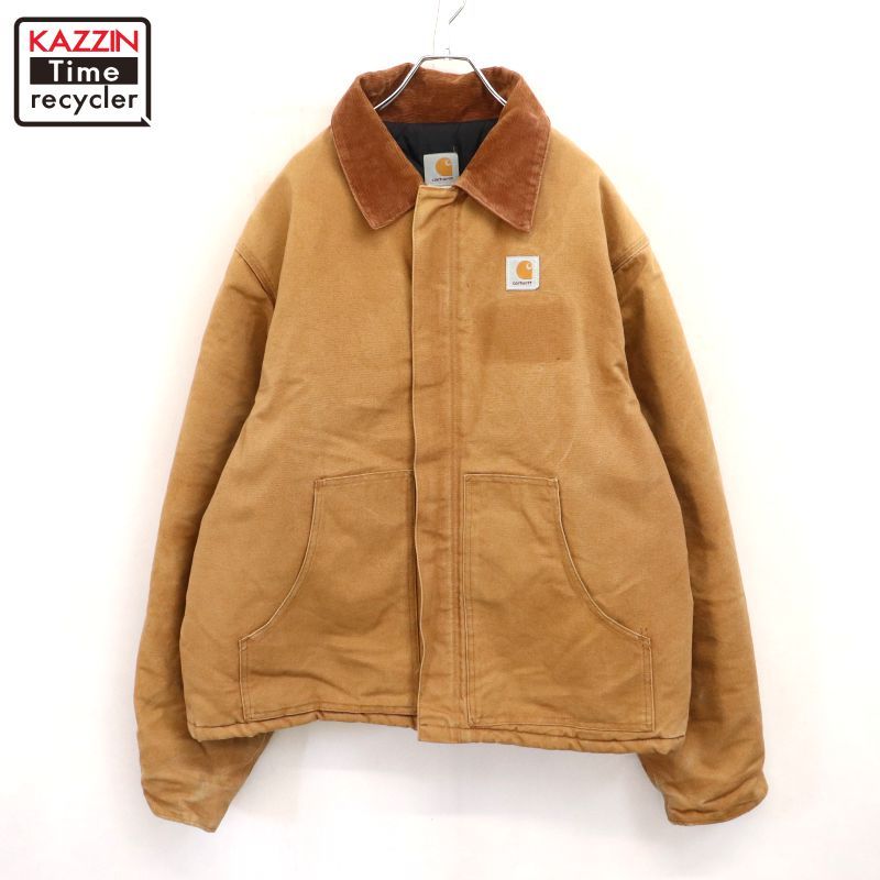 00s USA製 Carhartt 中綿 BRN トラディショナル ダック ジャケット