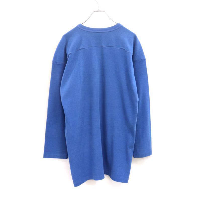 70s vintage RUSSELL 金タグ Vネック フットボールTシャツ メンズ