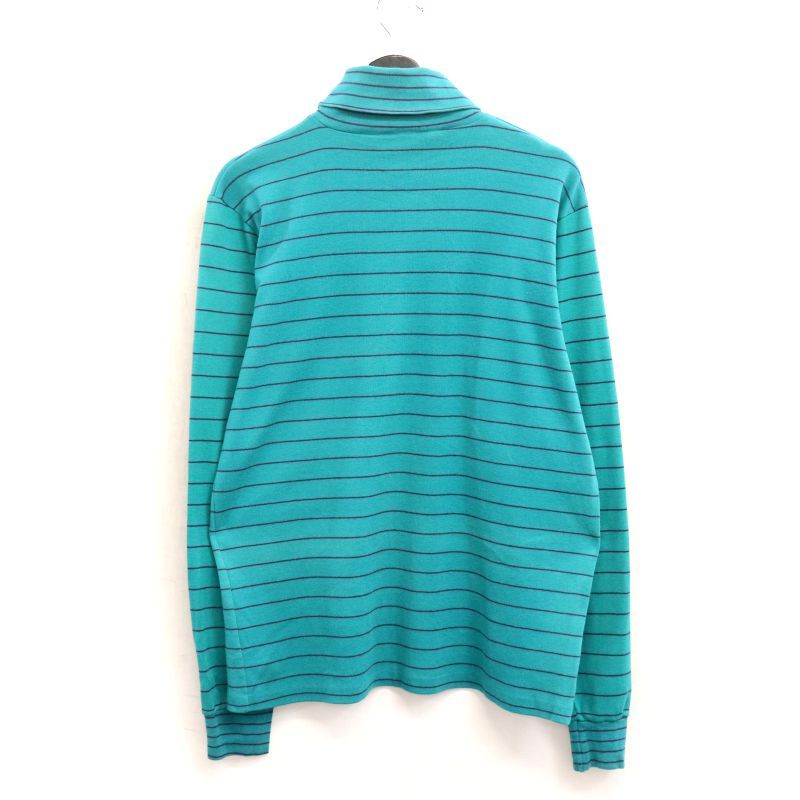 90s vintage L.L.Bean ボーダー柄 タートルネック 長袖Tシャツ メンズ 