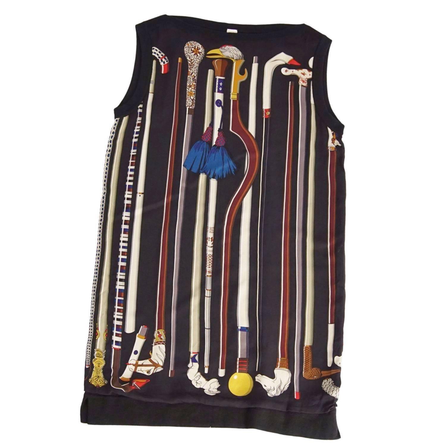 エルメス HERMES ワンピース ランウェイ着 ノースリーブ ニット シ