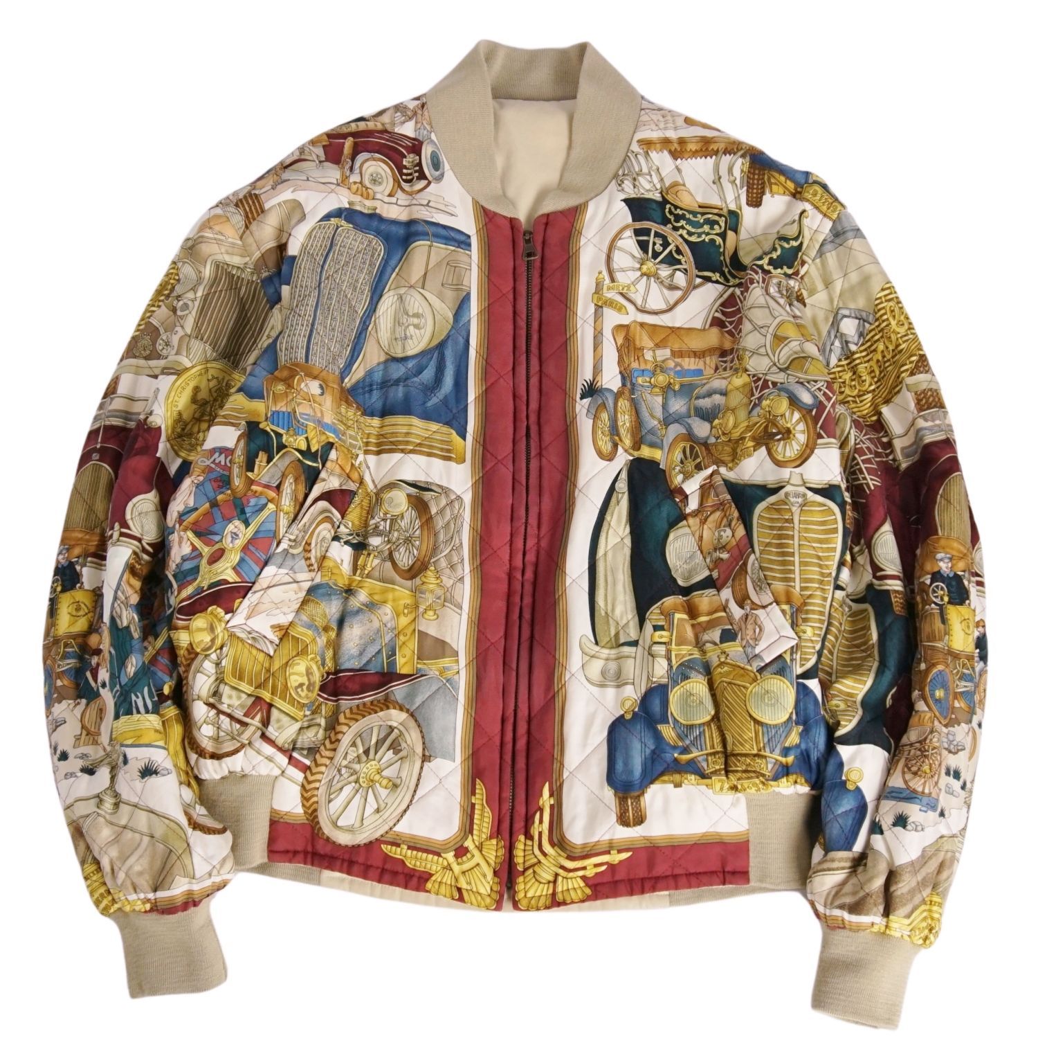 Vintage エルメス HERMES ジャケット ブルゾン リバーシブル