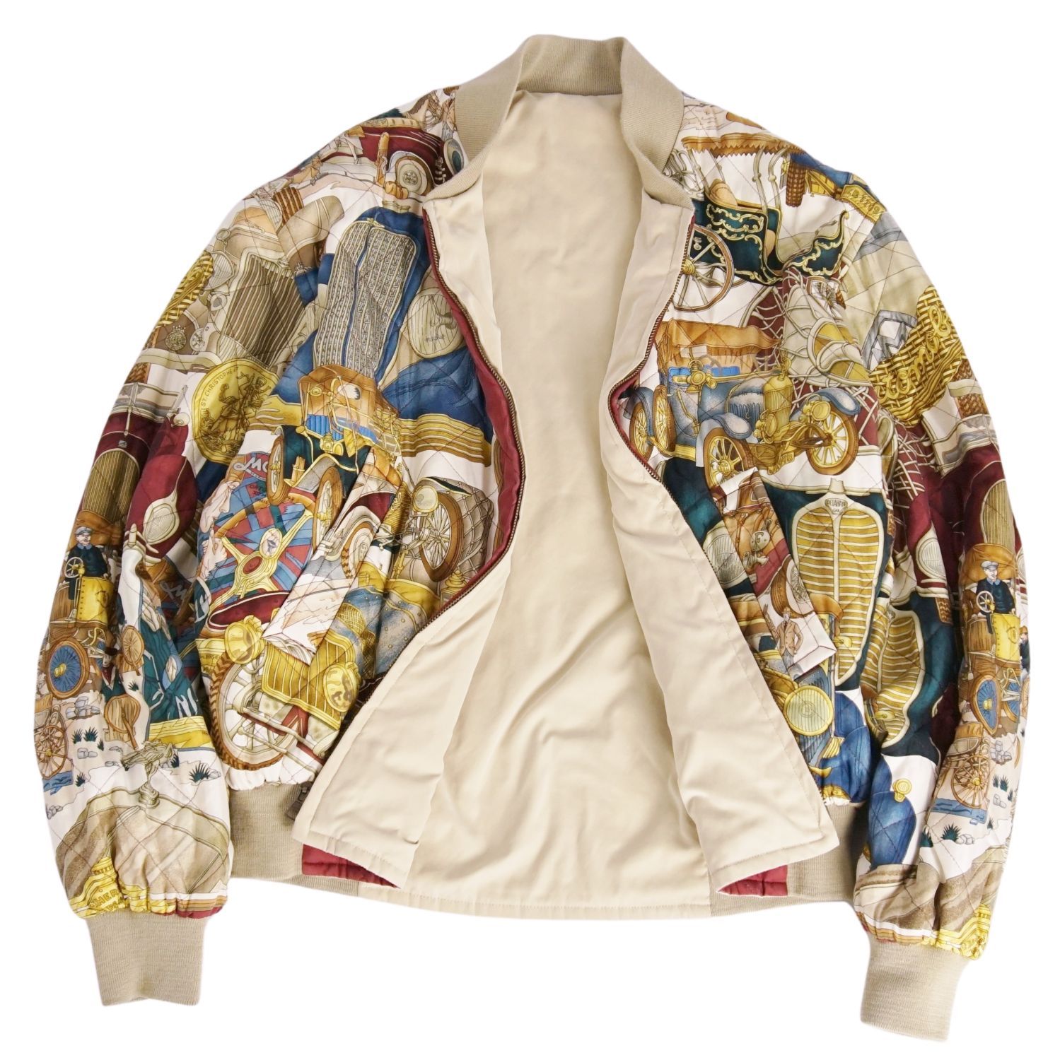 Vintage エルメス HERMES ジャケット ブルゾン リバーシブル