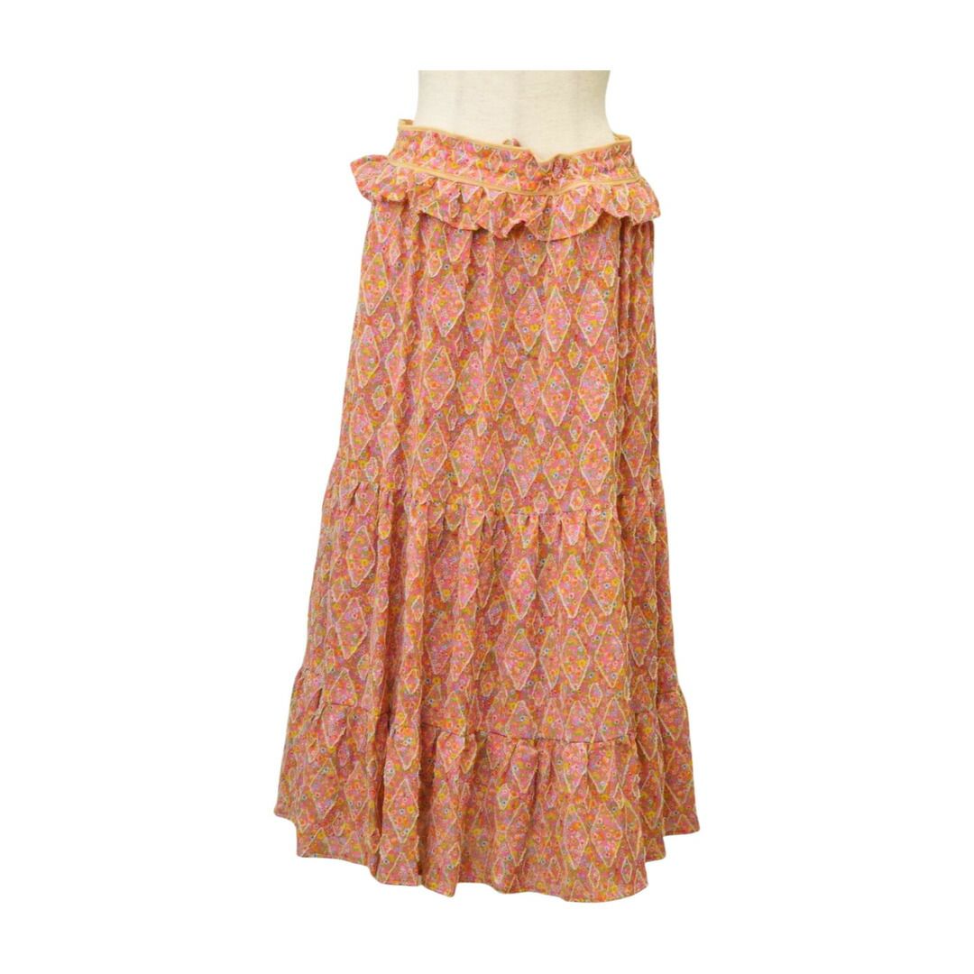 フランシュリッペ franche lippee ハニーベアスカート ロングスカート 花柄 ピンク サイズ 3 L レディース F-L 8470
