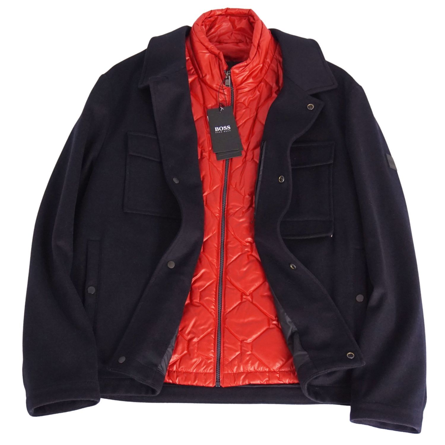 ヒューゴボス HUGO BOSS コート 中綿入りライナー付き ウール