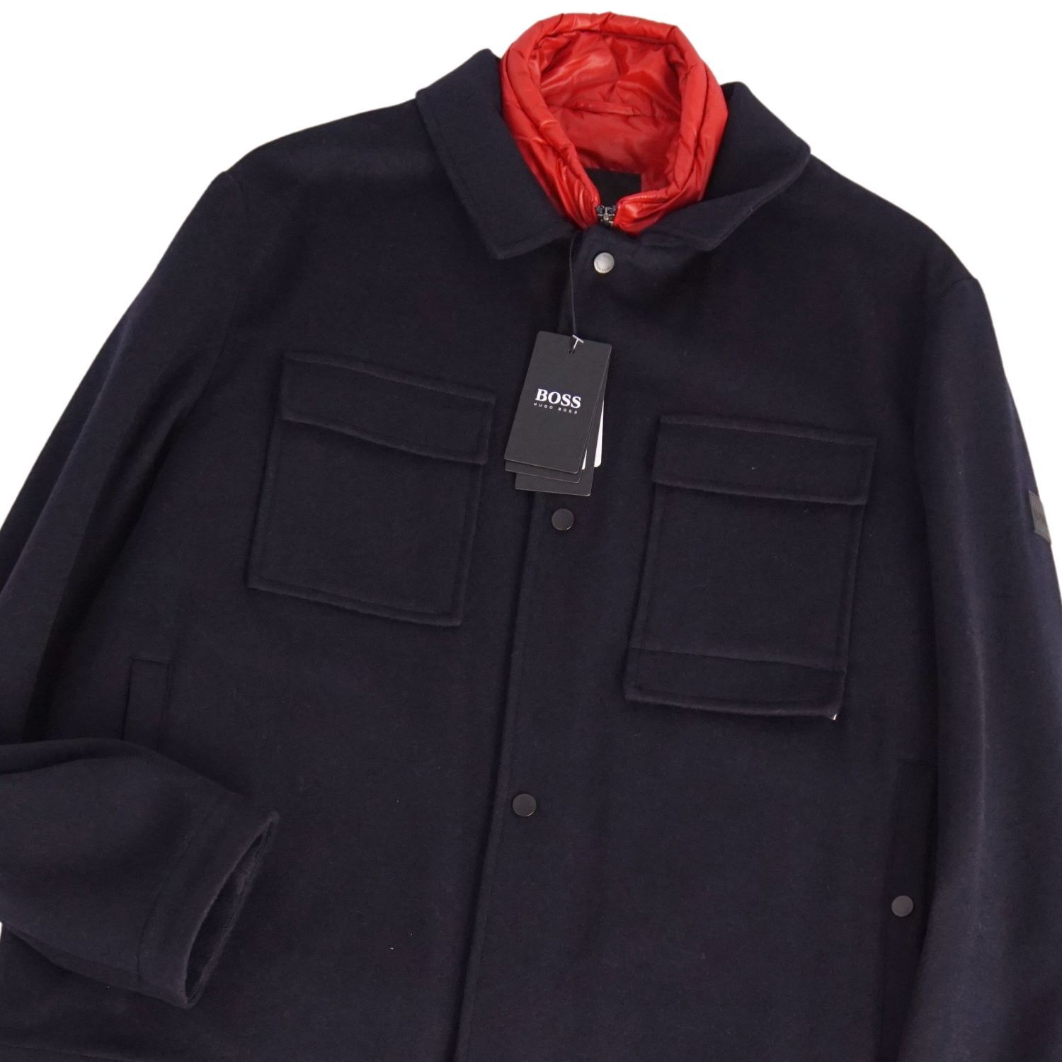 未使用 未使用 ヒューゴボス HUGO BOSS コート 中綿入りライナー付き 