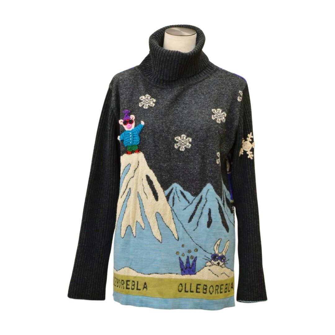 アルベロベロ ALBEROBELLO タートルネック セーター 長袖 ぶたさん 雪