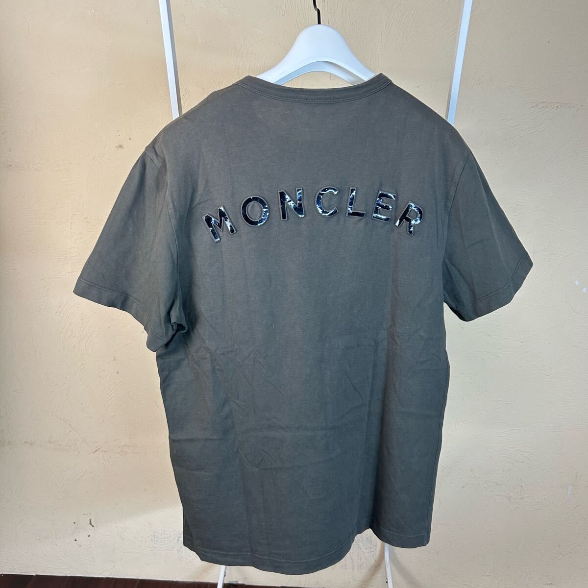 MONCLER モンクレール 半袖Tシャツ ラバーワッペン 白 XL 美品 MONCLER - ☆希少☆ MONCLER Wワッペン ホワイト 半袖Tシャツ