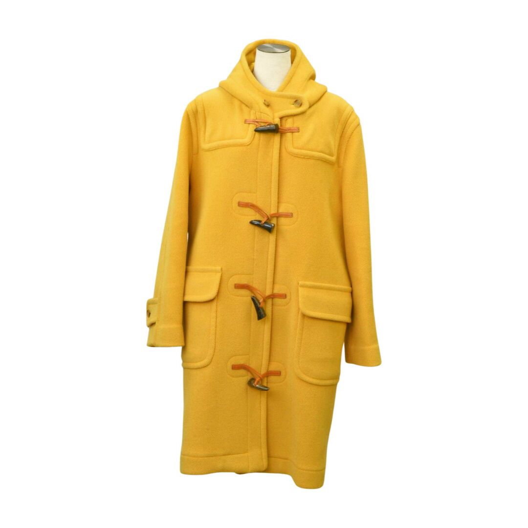 イングランド OLD ENGLAND ダッフルコート イエロー イギリス製 ウール レディース F-L8476