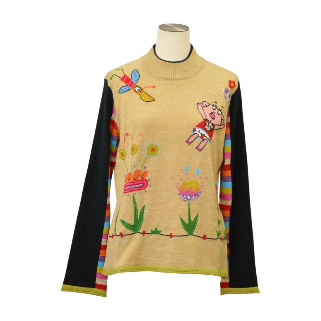 アルベロベロ ALBEROBELLO COCHONNET ニット 長袖 ベージュ 422167 マルチ レディース F-M13743