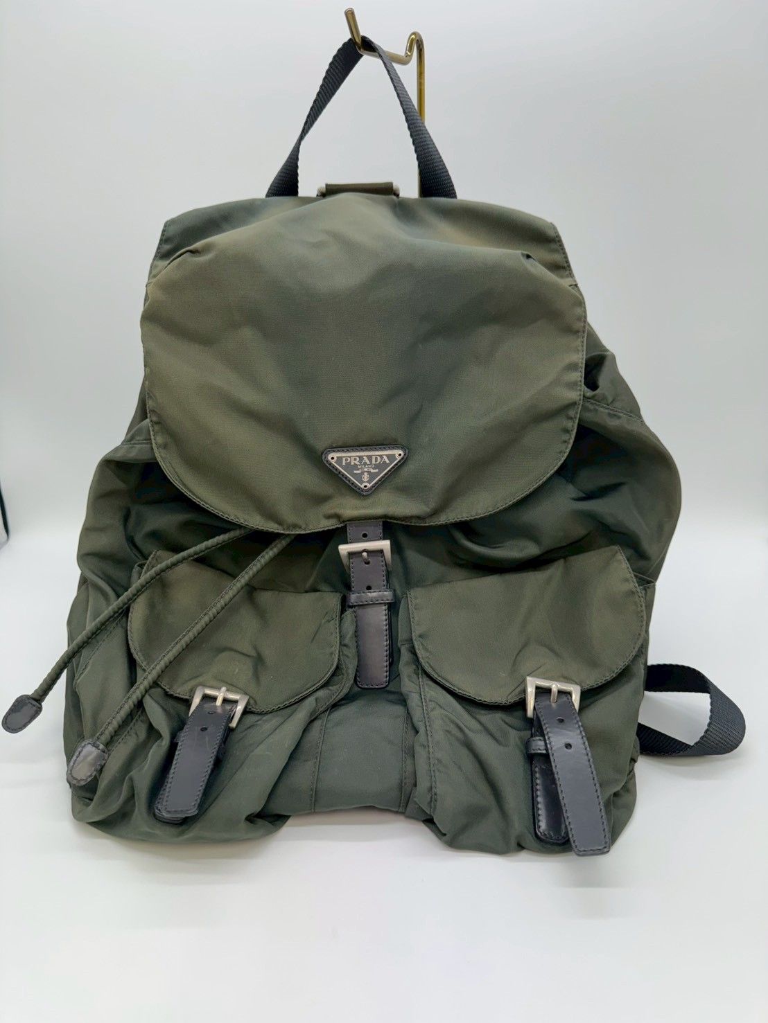 正規品 PRADA プラダ リュック バッグパック ナイロン 三角ロゴ PRADA