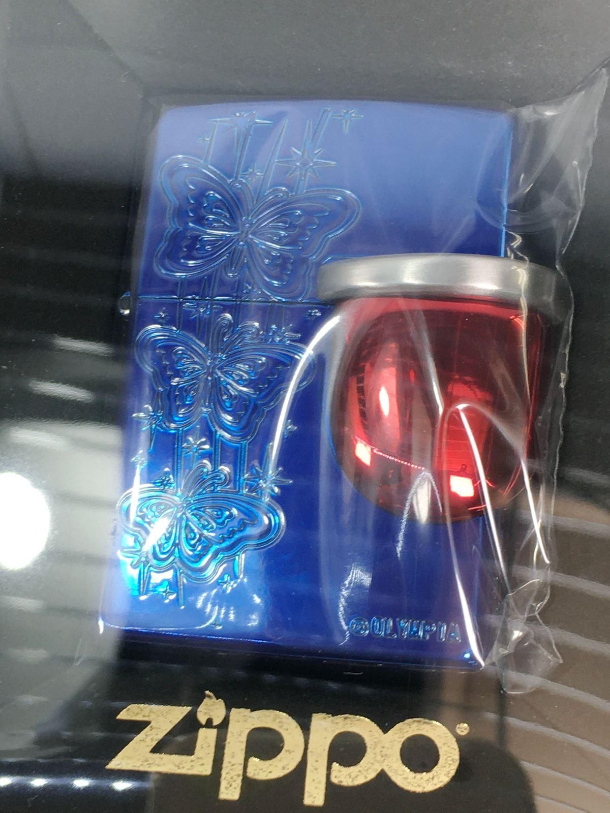 美品】1：オリンピア 南国育ち zippo ライター 青 - メルカリ