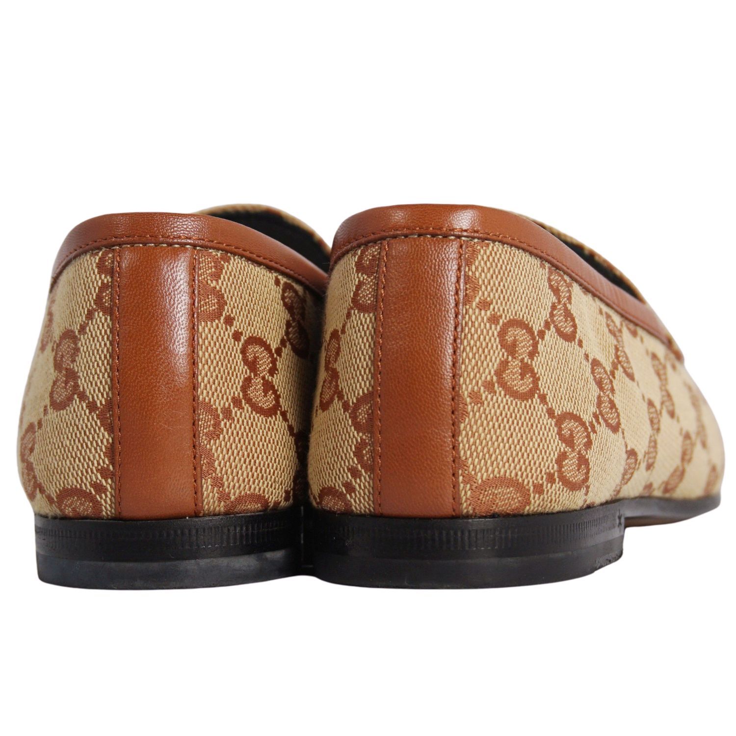美品 グッチ GUCCI ローファー モカシン ホースビット GG柄 キャンバス