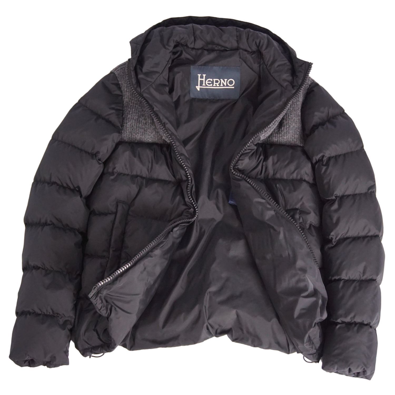 ヘルノ HERNO ジャケット ダウンジャケット ニット切り替え ナイロン