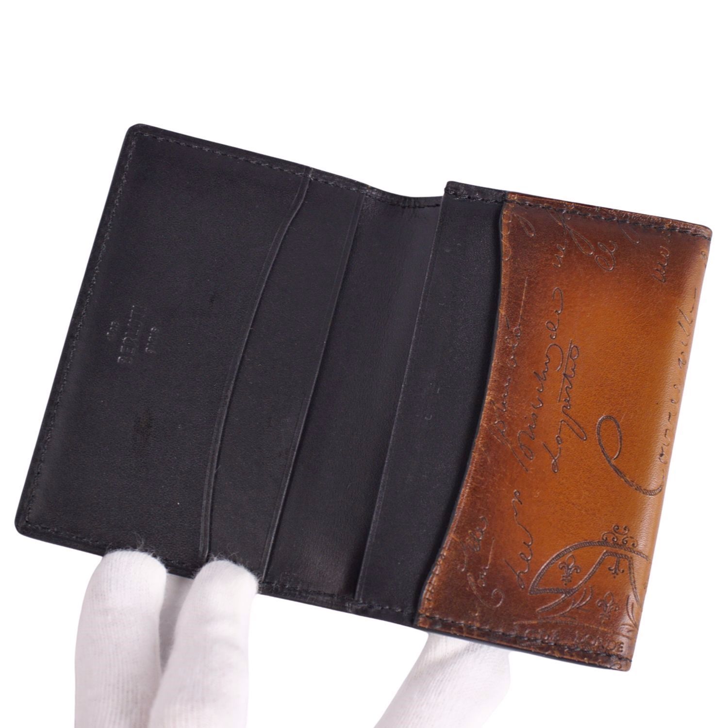 美品 ベルルッティ Berluti 財布 名刺入れ カードケース カリグラフィ