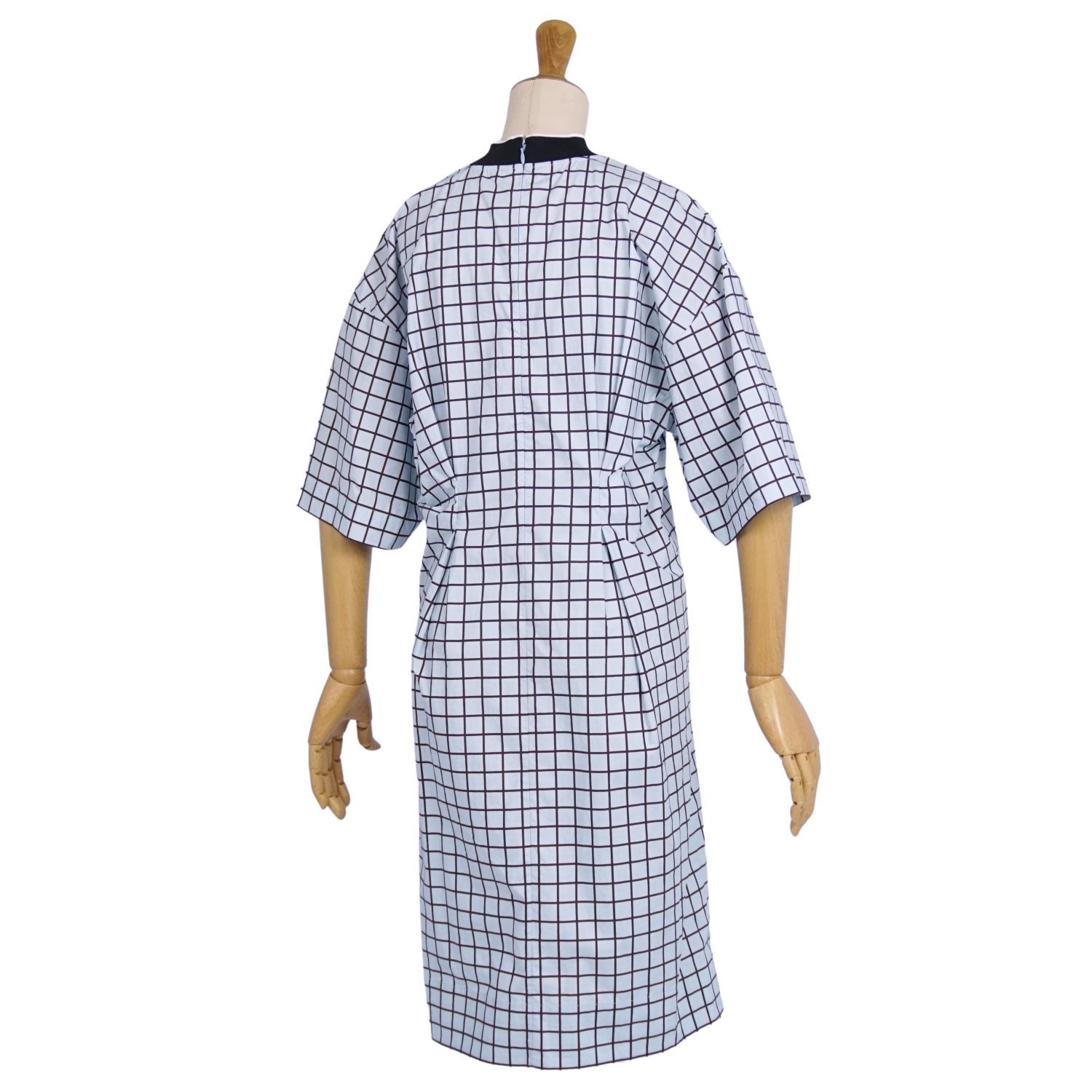 美品 マルニ MARNI ワンピース シャツワンピース チェック コットン