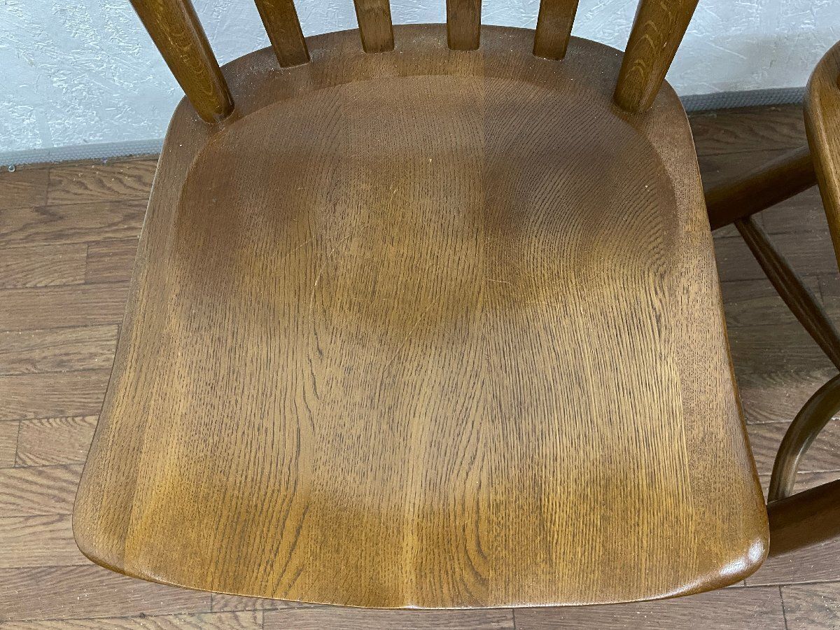 柏木工】ダイニングチェア◇アームレス◇ナラ材◇程度良好◇A ○柏木工
