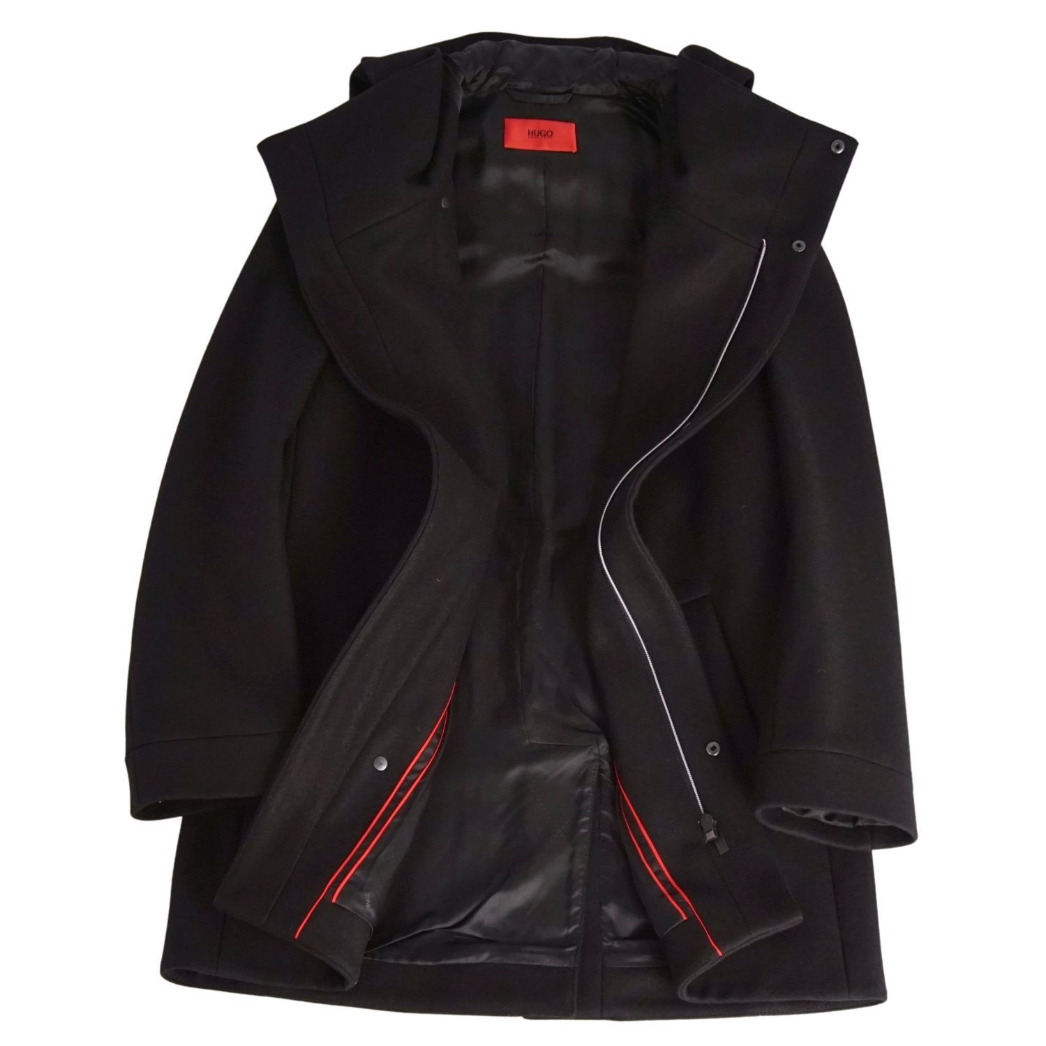ヒューゴボス HUGO BOSS コート フード付き ロングコート ウー