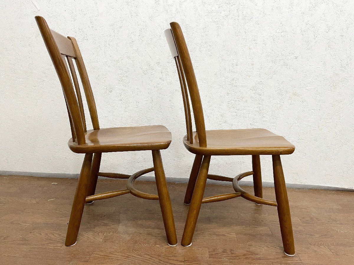 KASHIWA 柏木工 ダイニングチェア ウィンザーチェア 食堂イス 2脚セット