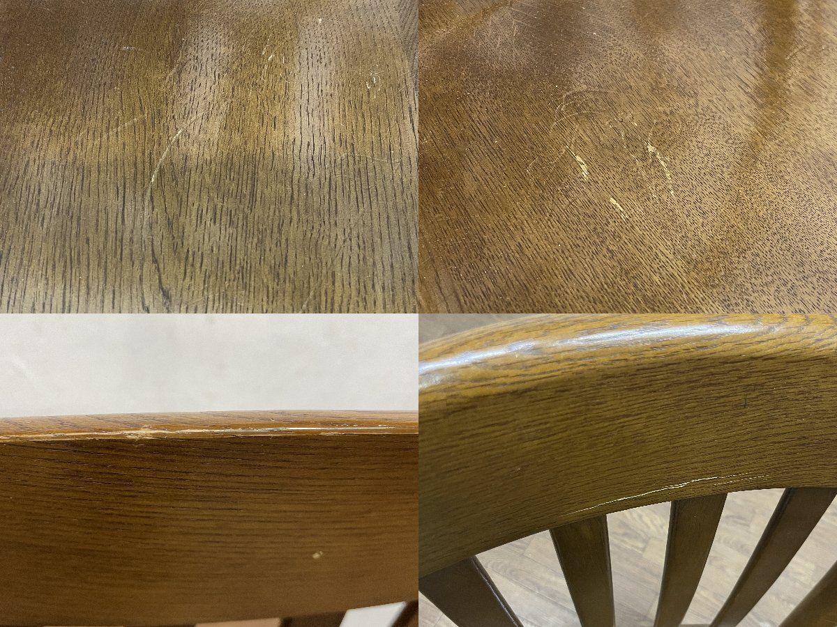 柏木工】ダイニングチェア◇アームレス◇ナラ材◇程度良好◇A ○柏木工