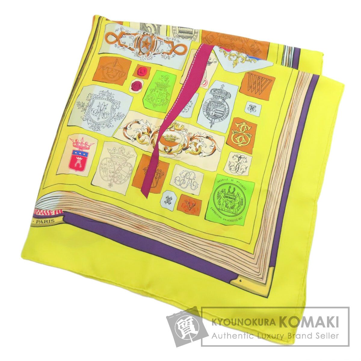 D　HERMES エルメス カレ90 図面や記号 スカーフ　シルク HERMES エルメス カレ90 図面や記号｜Yahoo!フリマ（旧PayPay