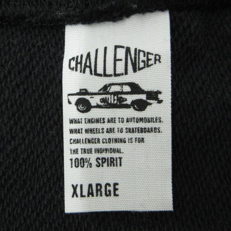  チャレンジャー CMC RACING SWEAT レーシングスウェット ロゴ刺繍長袖スウェットシャツ CLG SW 023 005 ブラック ブルー サイズ XL 103 その他 メンズ