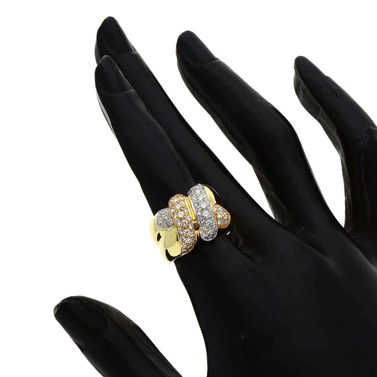 スタージュエリー K18WG 色石 ダイヤモンド リング 4.22g スタージュエリー K18WG 色石 ダイヤモンド リング 4.22g STAR JEWELRY