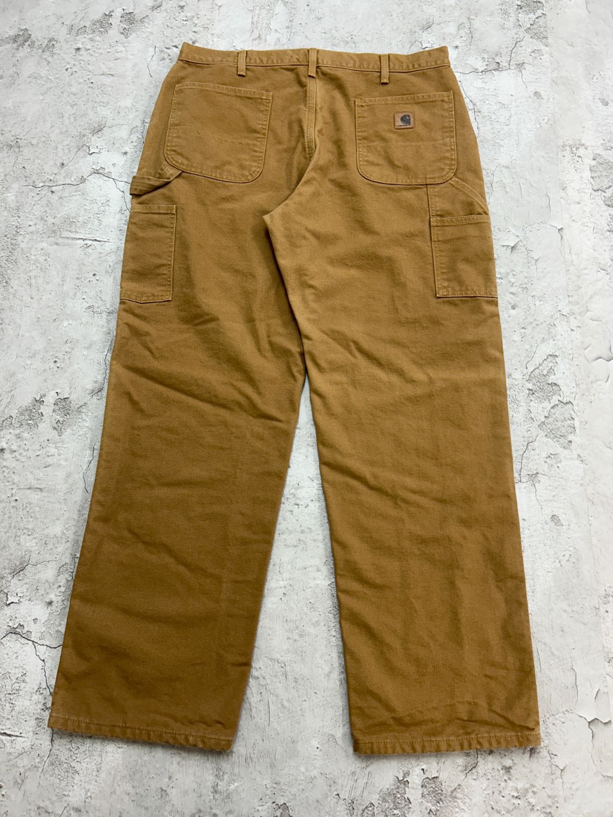 カーハート　ダックペインターパンツ　裏地チェック　古着　MOS　W36 カーハート ダックペインターパンツ 裏地チェック 古着 MOS W36