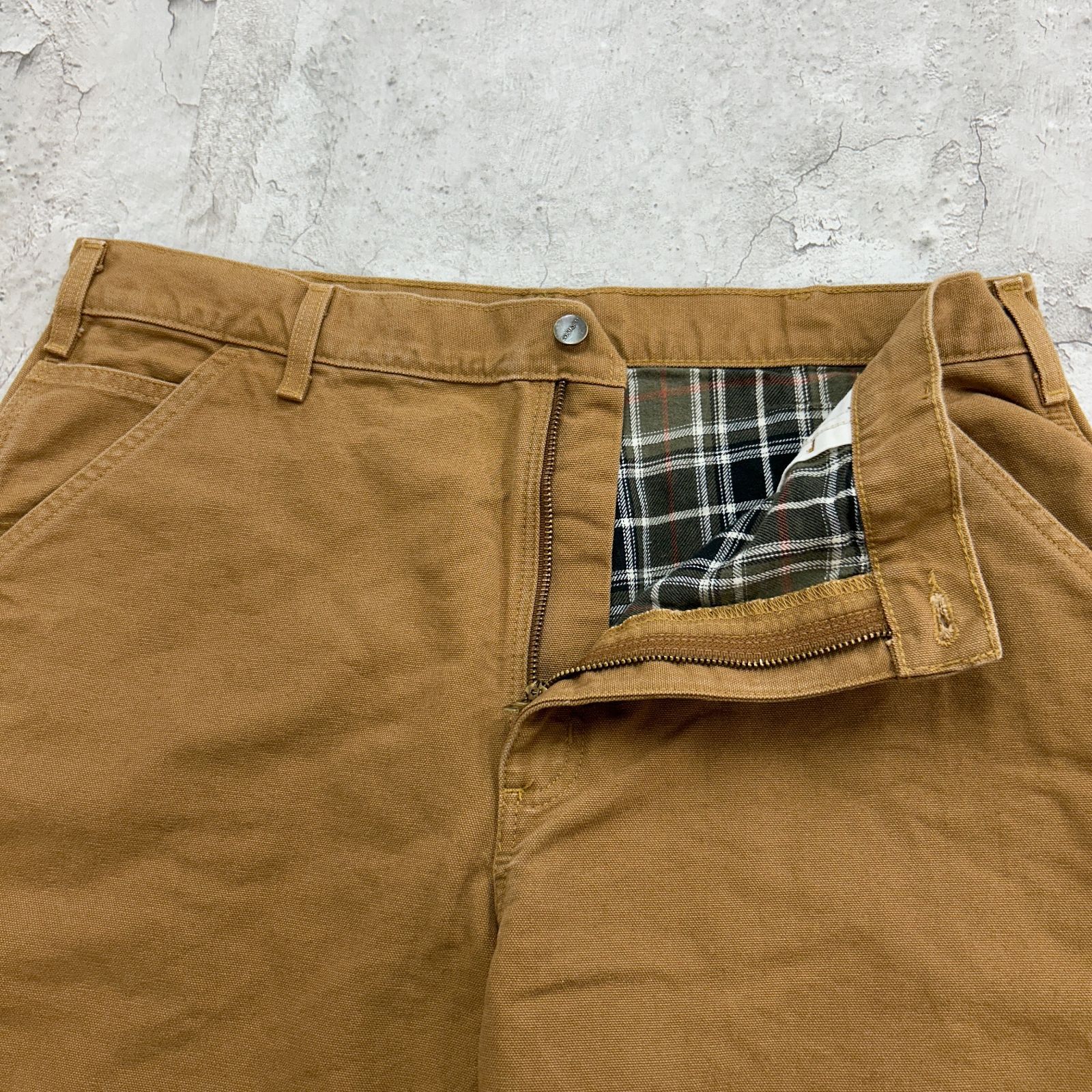 Carhartt カーハート ダックペインターパンツ 裏地チェック 裏地ネル