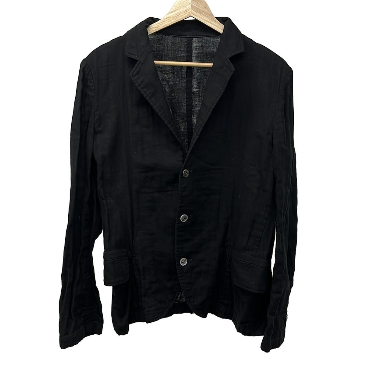 Y s ワイズ ジャケット サイズ3 L レディース - 黒 長袖 シワ加工 オールシーズン