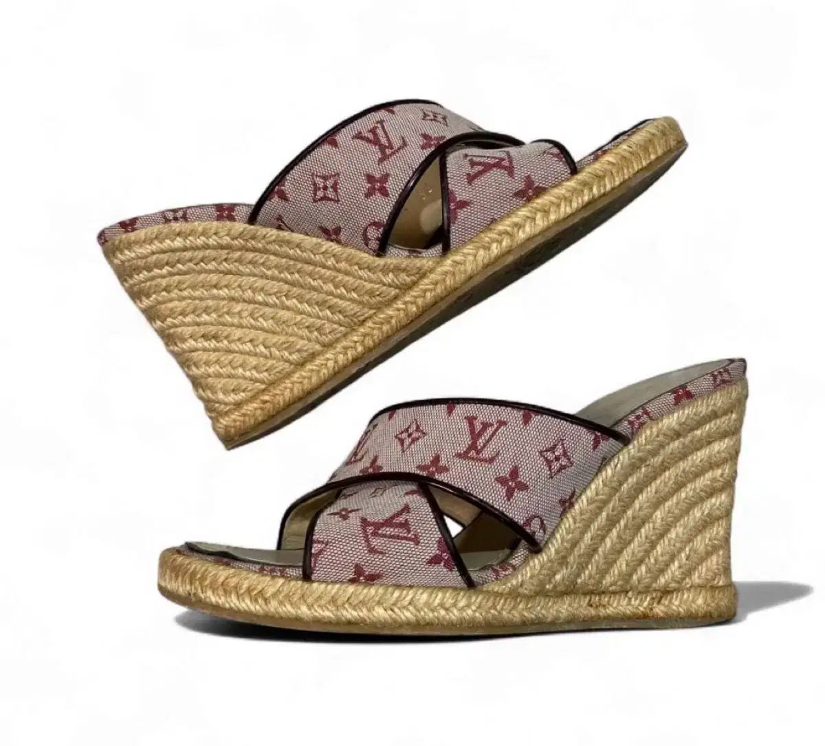Louis Vuitton モノグラム ウエッジヒール サンダル ルイヴィトン