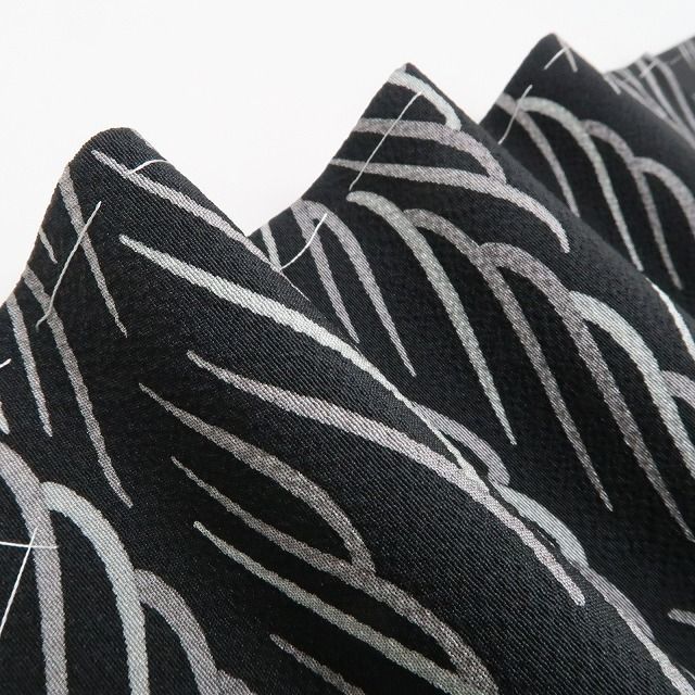 ❁tomihisa❁ モノトーン 着物 正絹 モダン和装の粋な心得 さりげなく人の心に滑りこむ 仕付け糸付 付下げ 5425