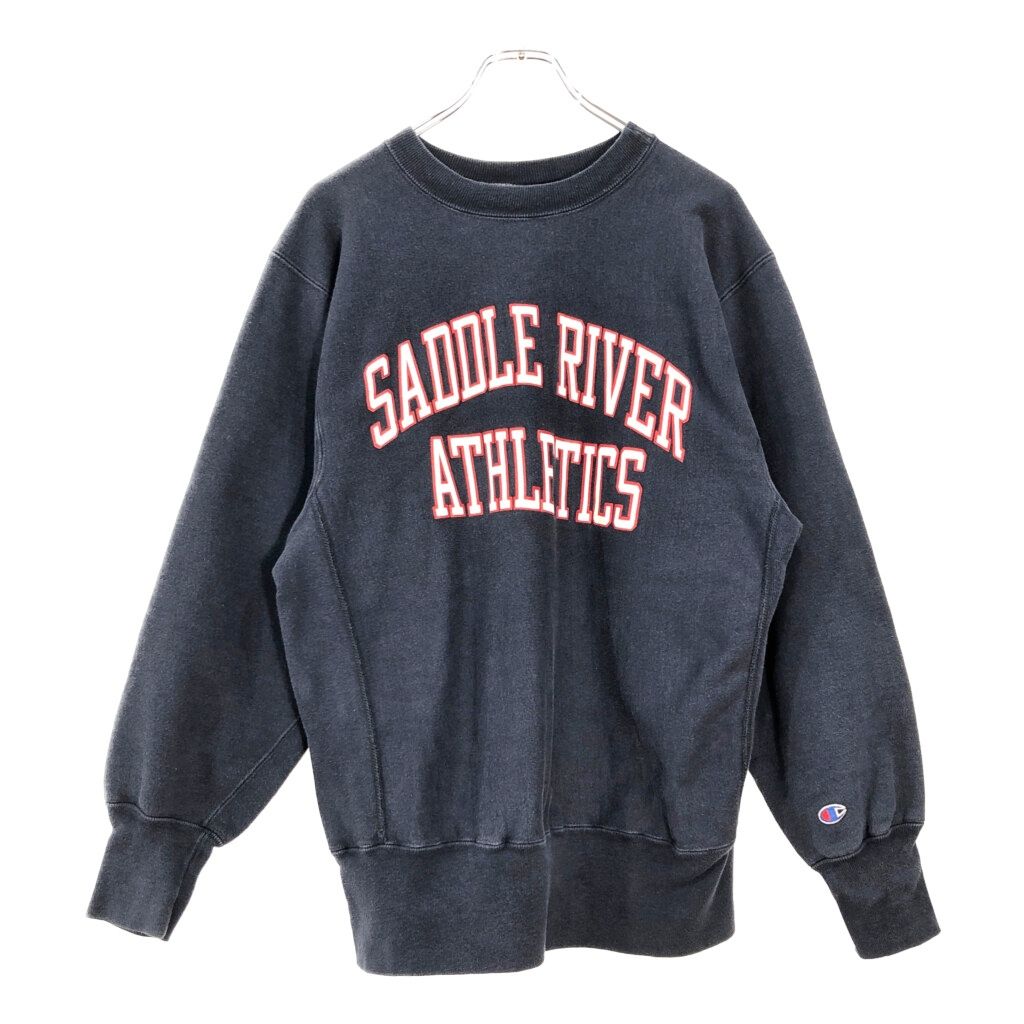 90年代 Champion チャンピオン REVERSE WEAVE リバースウィーブ スウェット カレッジ ネイビー メンズ L 古着 V7801