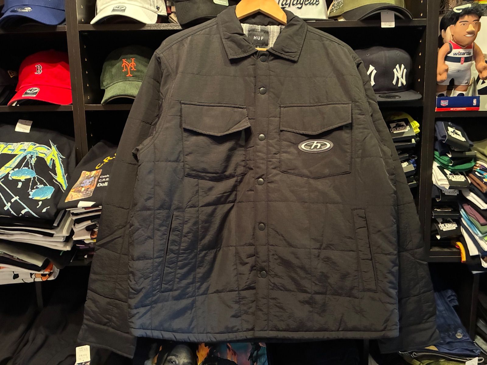 HUF VILLARD SHACKET BLACK Lサイズ