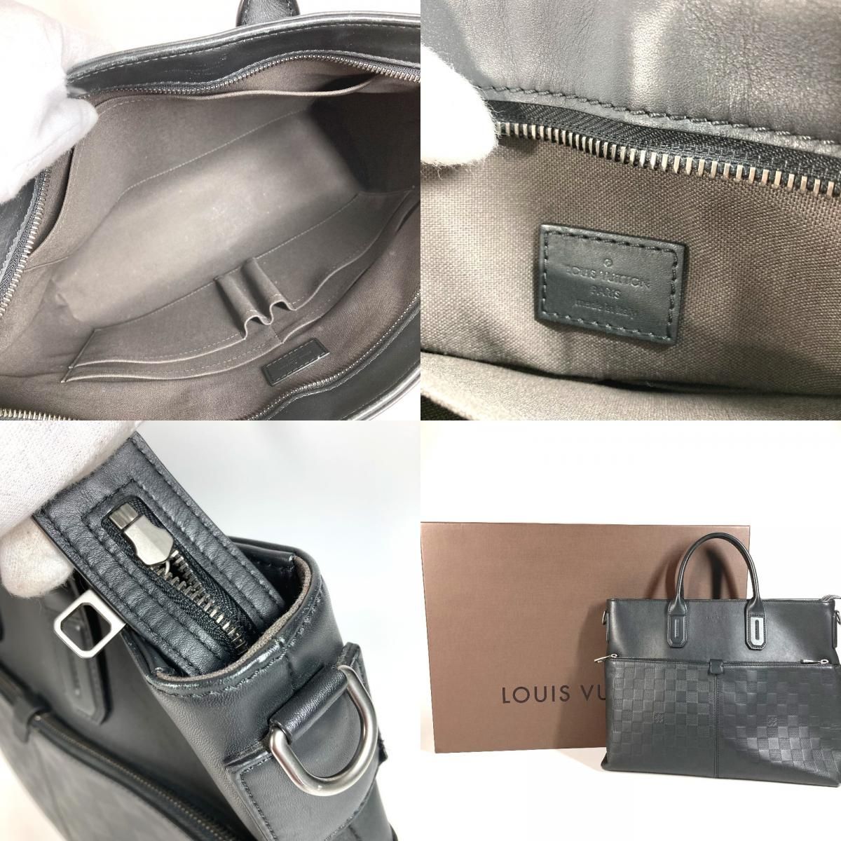 ルイヴィトン　ブラックダミエ　ケース LOUIS VUITTON ルイヴィトン ビジネスバッグ 7DW ブリーフケース