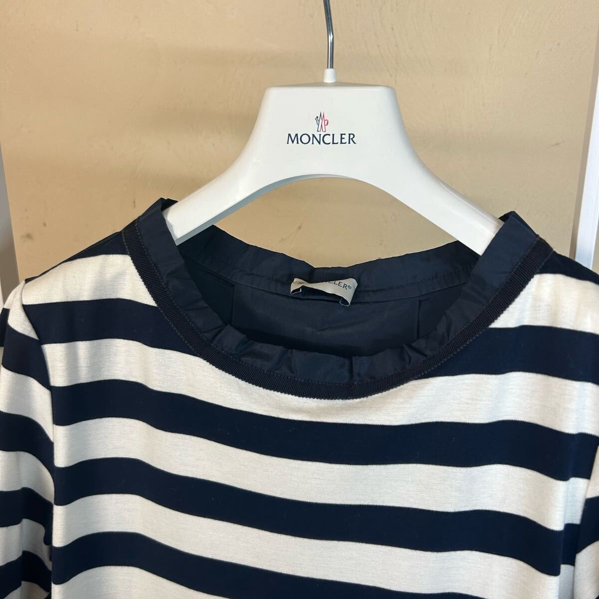 モンクレール半袖ボーダーワンピースxs