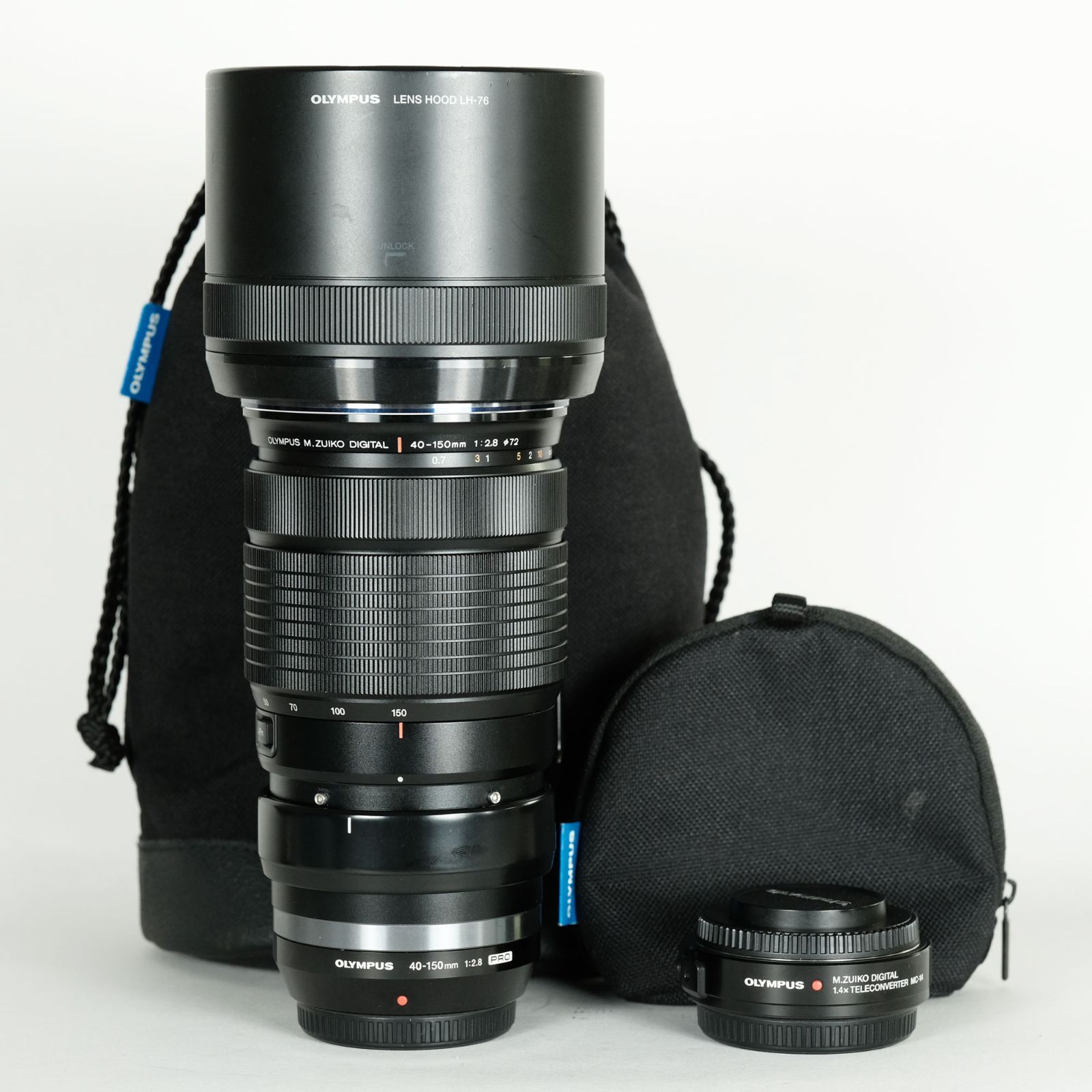 美品] OLYMPUS M.ZUIKO DIGITAL ED 40-150mm F2.8 PROテレコンバーター