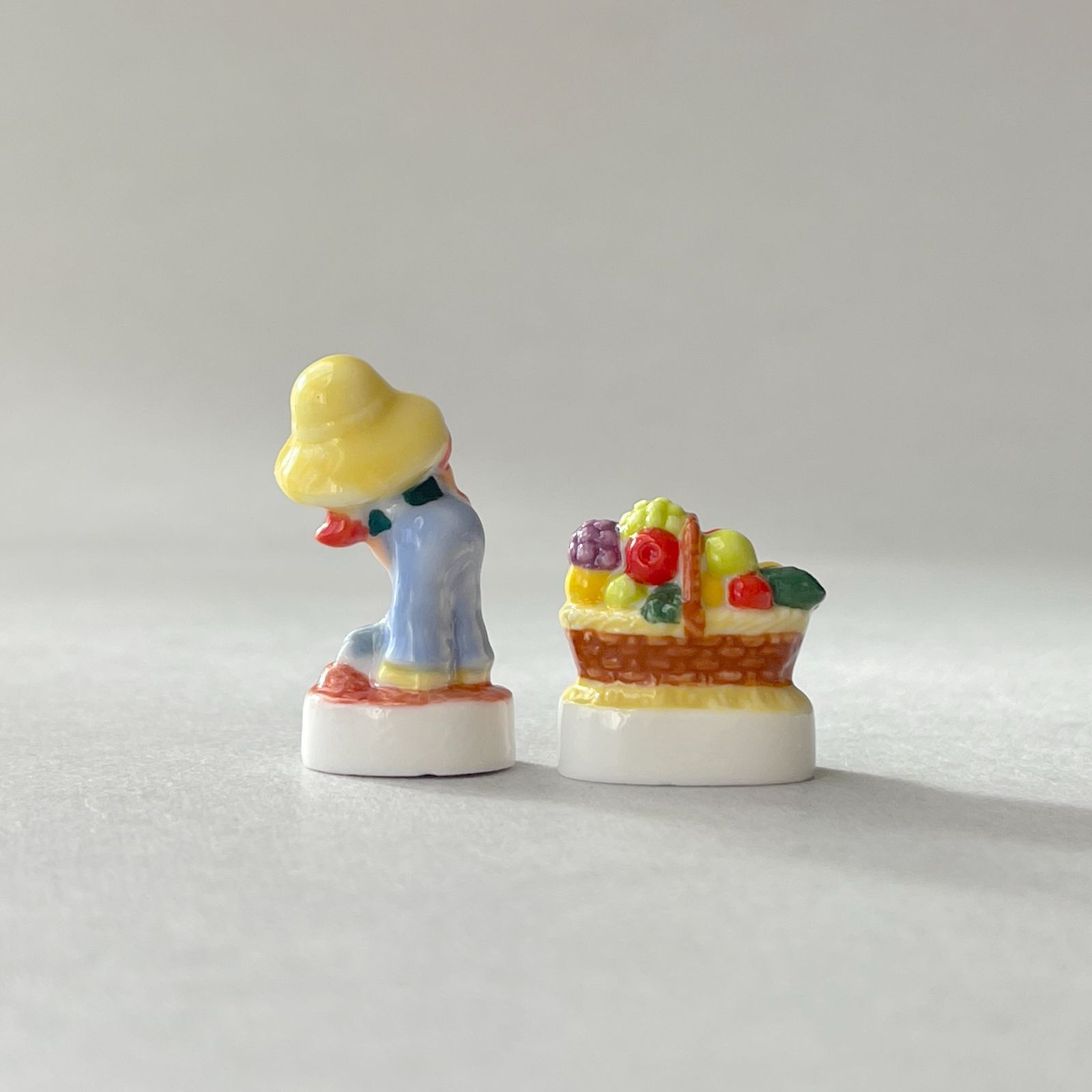 フェーヴ 果樹園の少女と果物かご カントリーデュオ フランス フェーブ