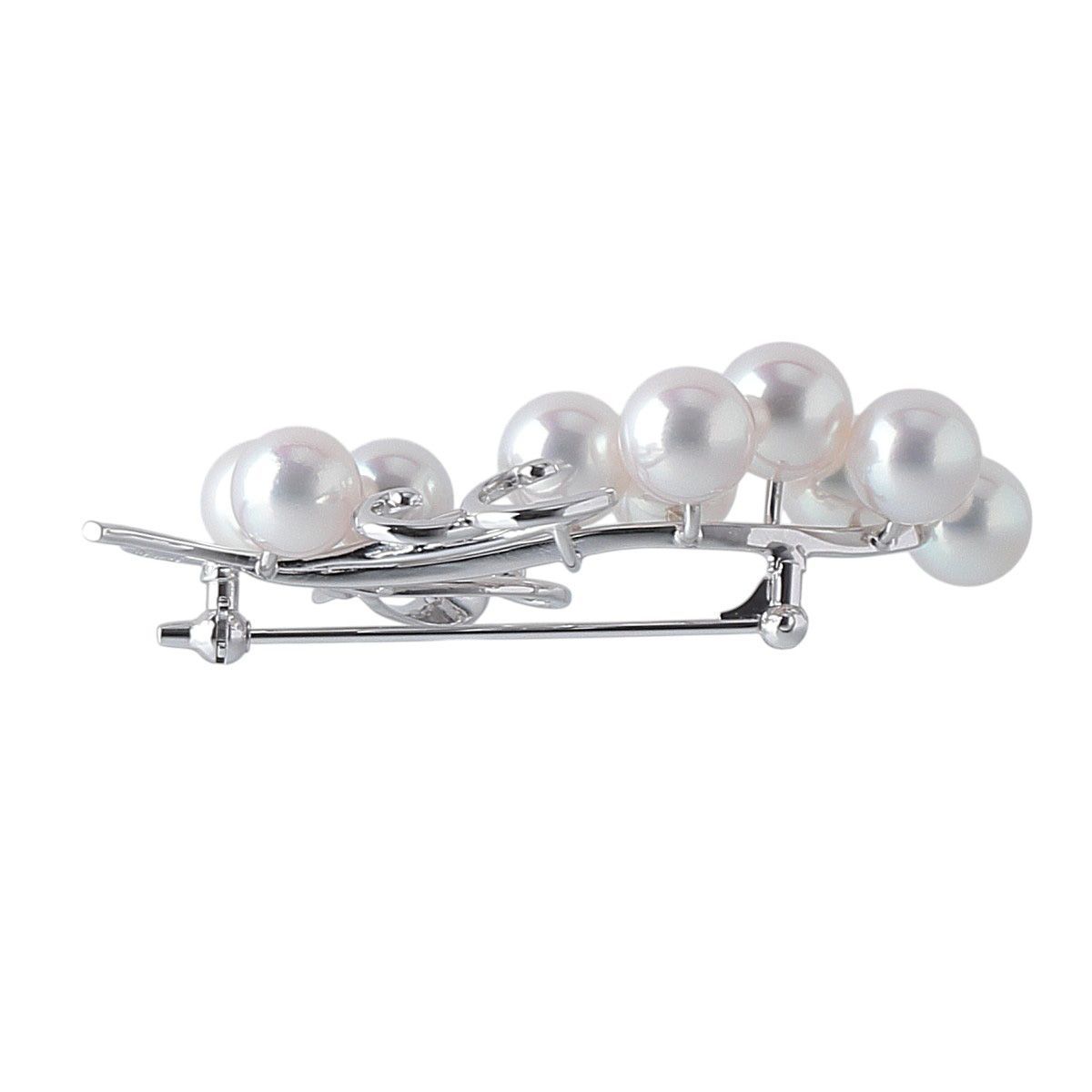 ミキモト パール ブローチ 大珠 アコヤパール7.8mm～8.4mm K18WG 新品