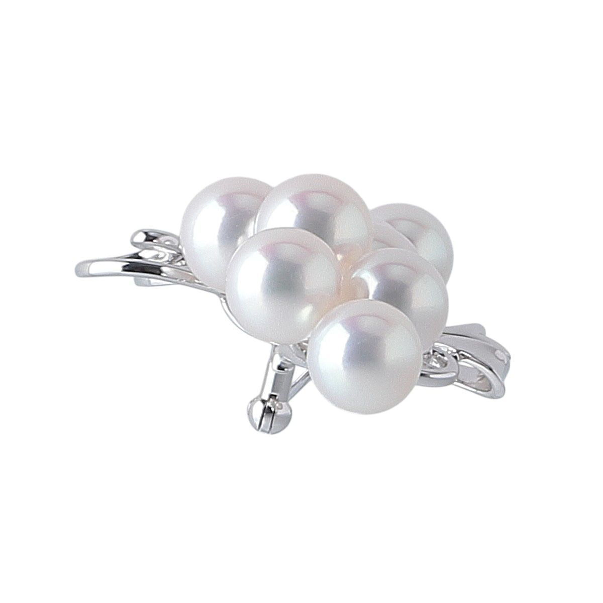 ミキモト パール ブローチ 大珠 アコヤパール7.8mm～8.4mm K18WG 新品